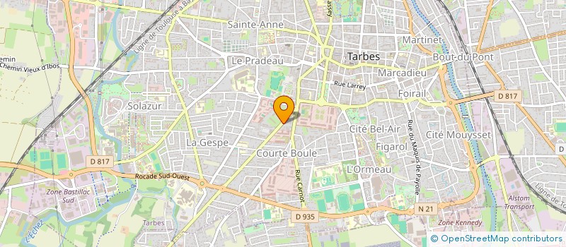 localisation de l'entreprise MONSIEUR FRANCK D'AVEZAC DE CASTERA  TARBES