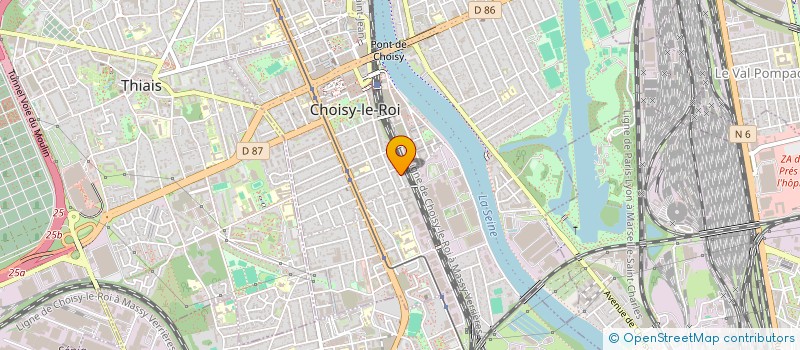 localisation de l'entreprise MONSIEUR FRANCK DA SILVA NETO  CHOISY-LE-ROI