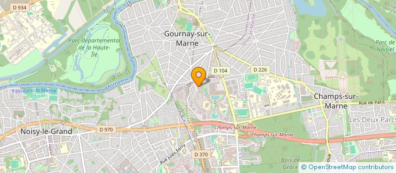 localisation de l'entreprise MONSIEUR FRANCK DABOVILLE  CHAMPS-SUR-MARNE