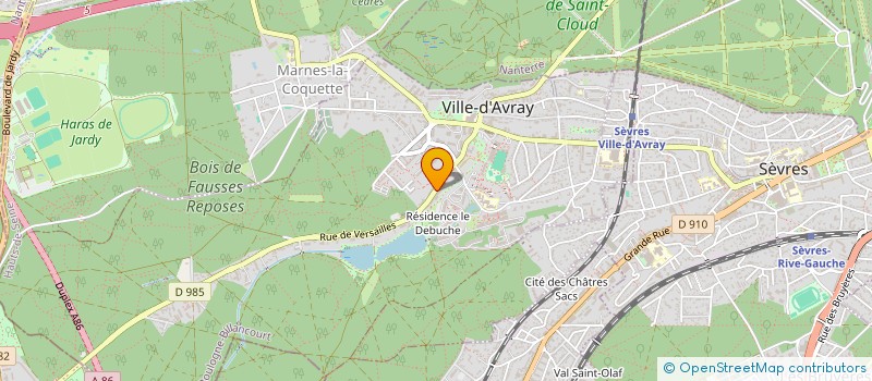 localisation de l'entreprise MONSIEUR FRANCK DADIE-TOKOU  VILLE-D'AVRAY