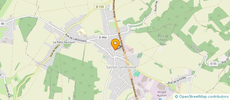 localisation de l'entreprise MONSIEUR FRANCK DALCETTE  SAINTE-GENEVIEVE