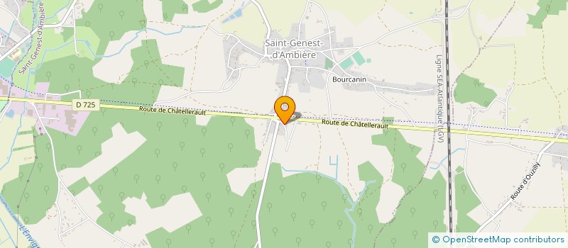 localisation de l'entreprise MONSIEUR FRANCK DALICHAMPT  SAINT-GENEST-D'AMBIERE