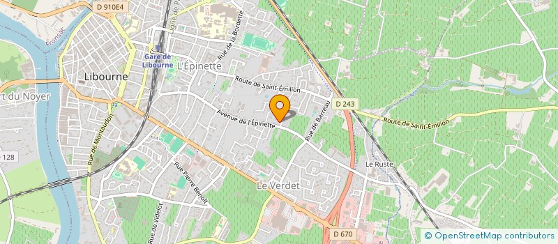 localisation de l'entreprise MONSIEUR FRANCK DANIEL à LIBOURNE