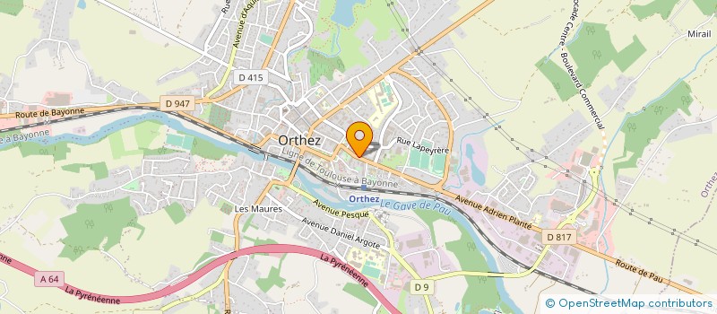 localisation de l'entreprise MONSIEUR FRANCK DARGELOSSE à ORTHEZ