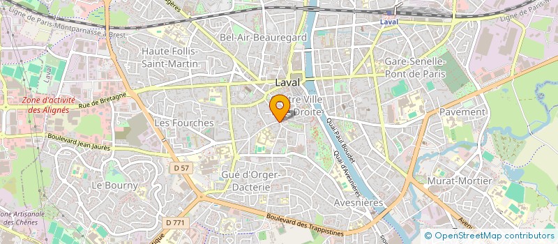 localisation de l'entreprise MONSIEUR FRANCK DARGNIAT à LAVAL