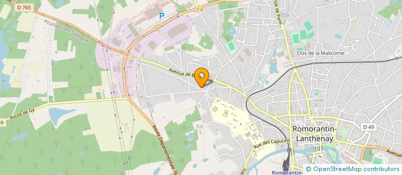 localisation de l'entreprise MONSIEUR FRANCK DARIDAN  ROMORANTIN-LANTHENAY