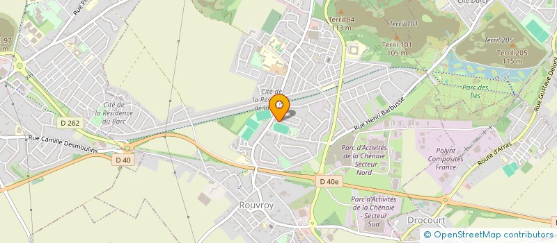 localisation de l'entreprise MONSIEUR FRANCK DARRAS  ROUVROY