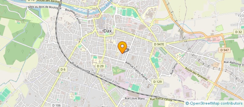 localisation de l'entreprise MONSIEUR FRANCK DARRICAU  DAX