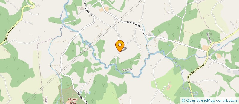 localisation de l'entreprise MONSIEUR FRANCK DARRICAU  HEUGAS