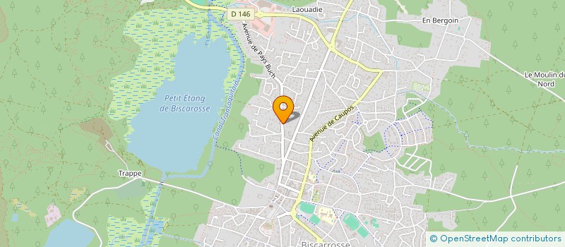 localisation de l'entreprise MONSIEUR FRANCK DAUFRESNE  BISCARROSSE