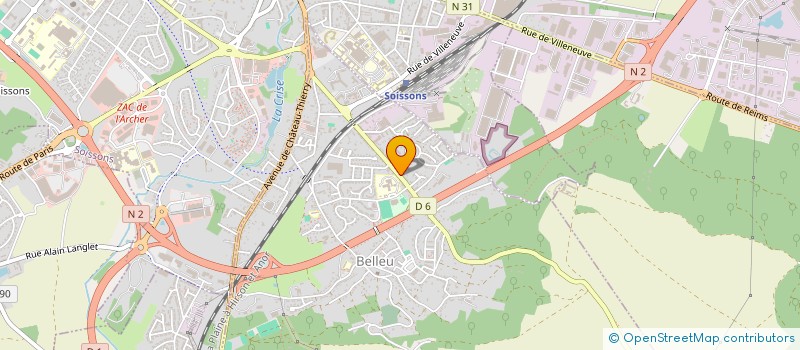 localisation de l'entreprise MONSIEUR FRANCK DAVID  MONTCHEVREUIL