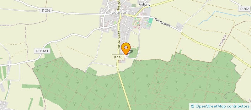 localisation de l'entreprise MONSIEUR FRANCK DAVIGNON  COURCON