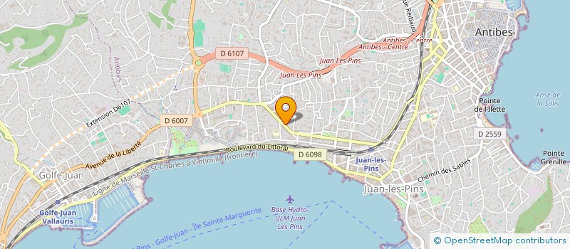 localisation de l'entreprise MONSIEUR FRANCK DAVISSEAU à ANTIBES