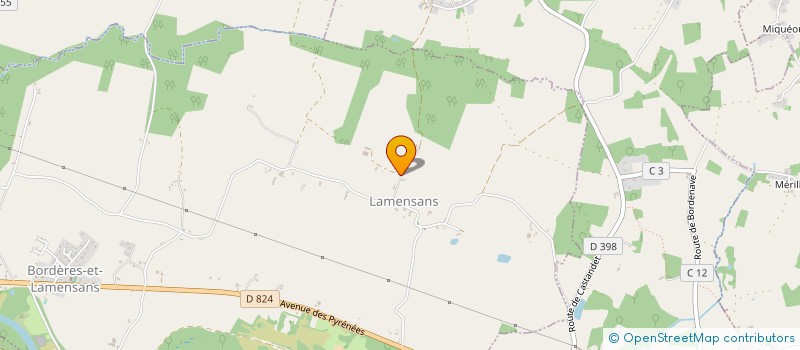 localisation de l'entreprise MONSIEUR FRANCK DAYRE  BORDERES-ET-LAMENSANS