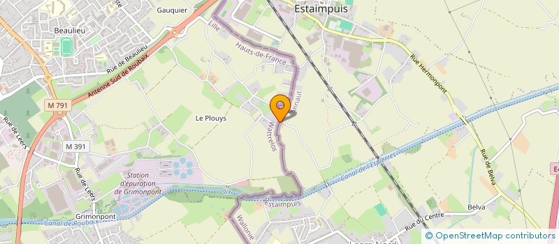 localisation de l'entreprise MONSIEUR FRANCK DEBELS  WATTRELOS