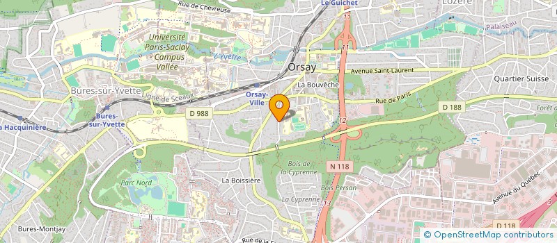 localisation de l'entreprise MONSIEUR FRANCK DEBERDT  ORSAY