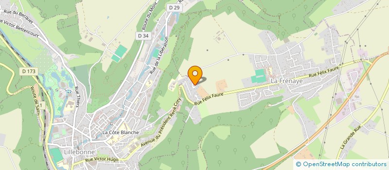 localisation de l'entreprise MONSIEUR FRANCK DECAENS  LA FRENAYE