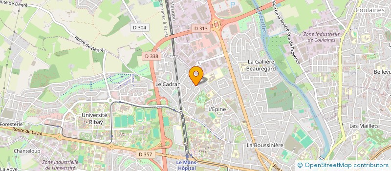 localisation de l'entreprise MONSIEUR FRANCK DEGAIL  LE MANS