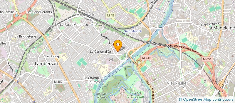 localisation de l'entreprise MONSIEUR FRANCK DEHON  LAMBERSART