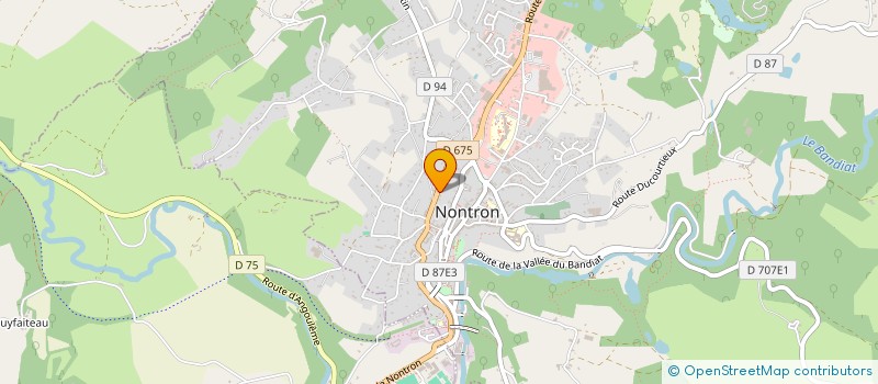 localisation de l'entreprise MONSIEUR FRANCK DELAGE à NONTRON