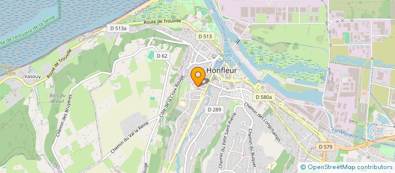 localisation de l'entreprise MONSIEUR FRANCK DELARUE à HONFLEUR
