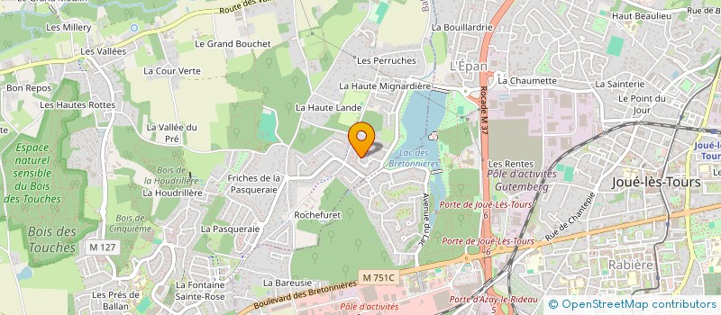 localisation de l'entreprise MONSIEUR FRANCK DELAUNAY  BALLAN-MIRE