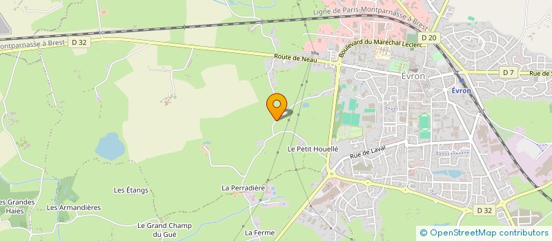 localisation de l'entreprise MONSIEUR FRANCK DELETANG  EVRON