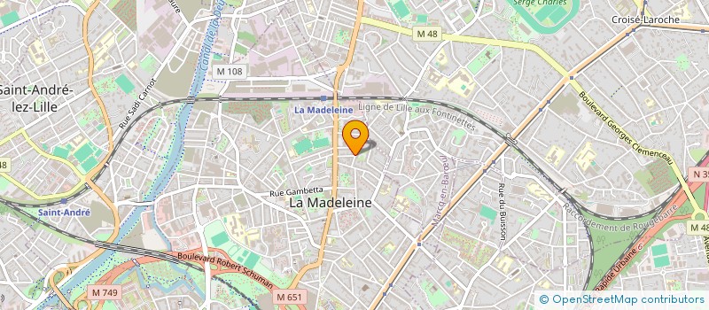 localisation de l'entreprise MONSIEUR FRANCK DELOBELLE à LA MADELEINE
