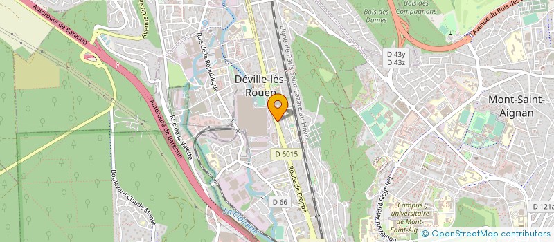 localisation de l'entreprise MONSIEUR FRANCK DELPIERRE DIT CAFARIN à DEVILLE-LES-ROUEN