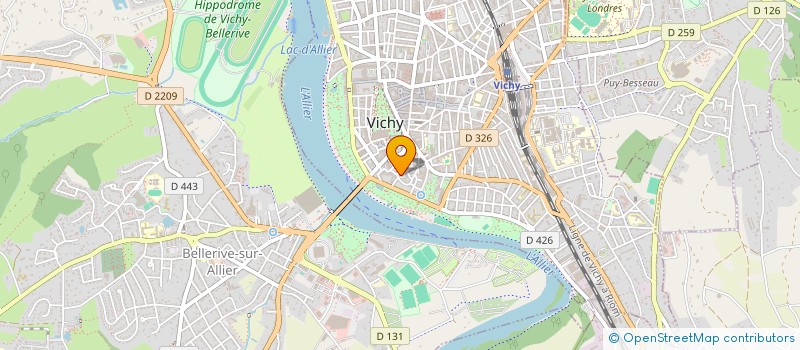 localisation de l'entreprise MONSIEUR FRANCK DELPRETTI à VICHY