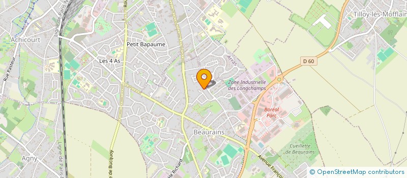 localisation de l'entreprise MONSIEUR FRANCK DELVILLE  BEAURAINS