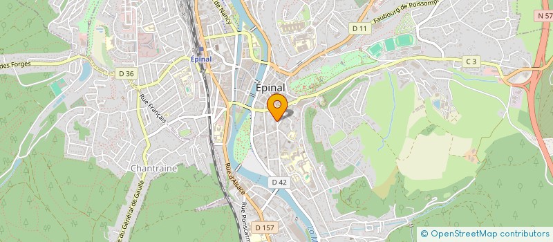 localisation de l'entreprise MONSIEUR FRANCK DEMARD  EPINAL