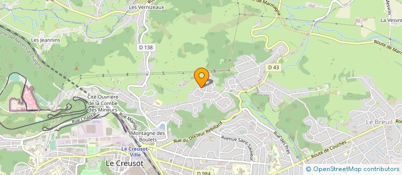 localisation de l'entreprise MONSIEUR FRANCK DEMIZIEUX  LE CREUSOT