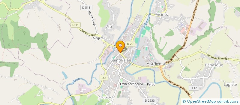 localisation de l'entreprise MONSIEUR FRANCK DENCAUSSE  SAINT-PALAIS