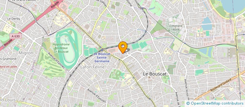 localisation de l'entreprise MONSIEUR FRANCK DENEPOUX  LE BOUSCAT