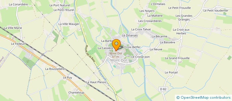 localisation de l'entreprise MONSIEUR FRANCK DENISE  MONT-DOL