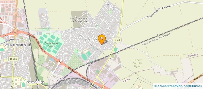 localisation de l'entreprise MONSIEUR FRANCK DEPARDIEU  BETHENY