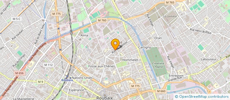 localisation de l'entreprise MONSIEUR FRANCK DEPOILLY  ROUBAIX