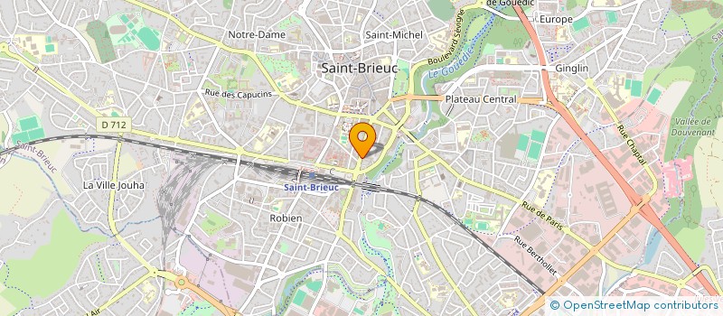 localisation de l'entreprise MONSIEUR FRANCK DEROUIN à SAINT-BRIEUC