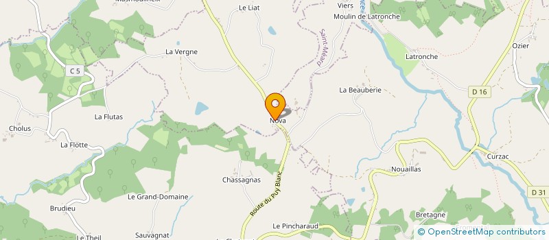 localisation de l'entreprise MONSIEUR FRANCK DEROY à SAINT-VITTE-SUR-BRIANCE