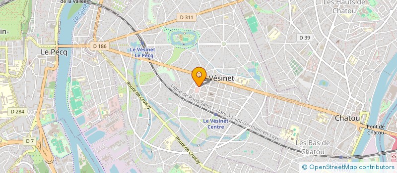 localisation de l'entreprise MONSIEUR FRANCK DESAILLY  LE VESINET