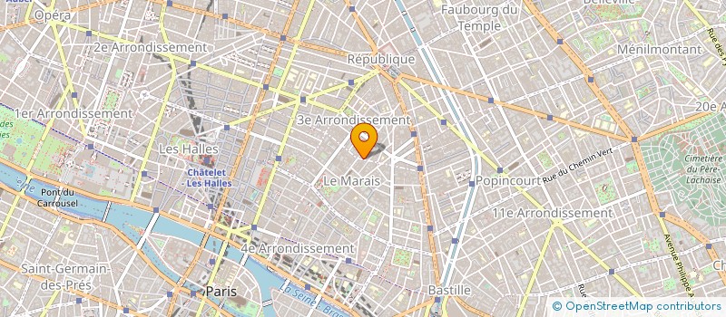 localisation de l'entreprise MONSIEUR FRANCK DESBORDES à PARIS