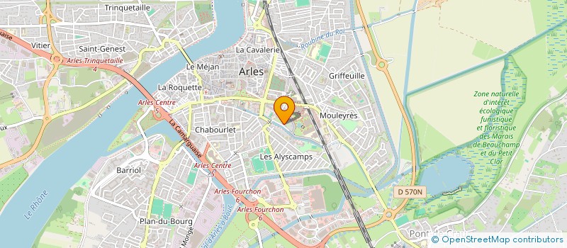 localisation de l'entreprise MONSIEUR FRANCK DESFASSIAUX  ARLES