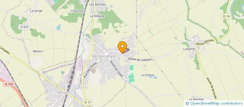 localisation de l'entreprise MONSIEUR FRANCK DESOLME  VERGONGHEON