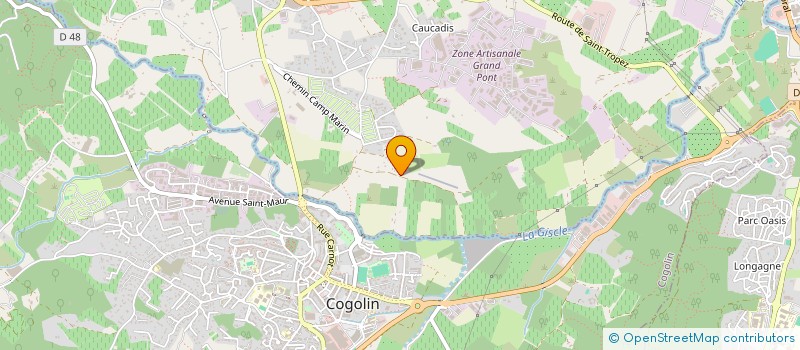 localisation de l'entreprise MONSIEUR FRANCK DESPREZ  GRIMAUD