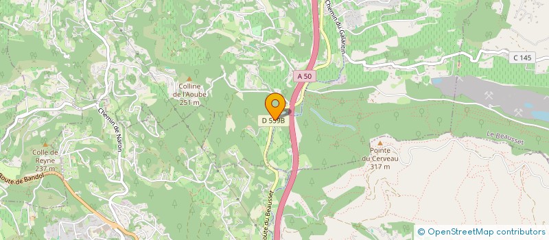 localisation de l'entreprise MONSIEUR FRANCK DESSIAUME  LA CADIERE D'AZUR