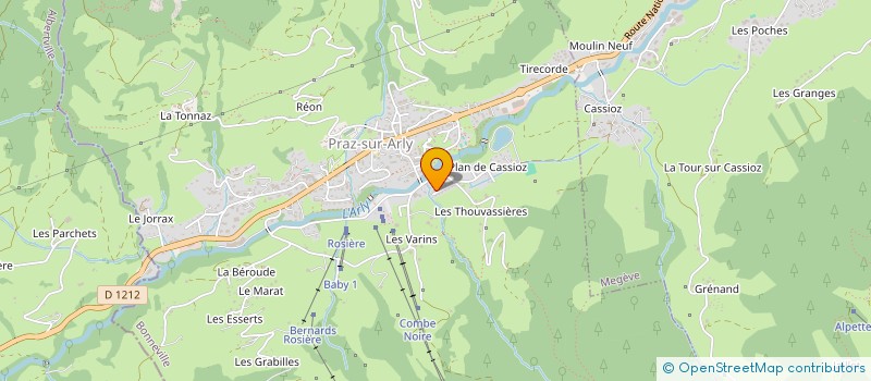 localisation de l'entreprise MONSIEUR FRANCK DETAIS  PRAZ-SUR-ARLY