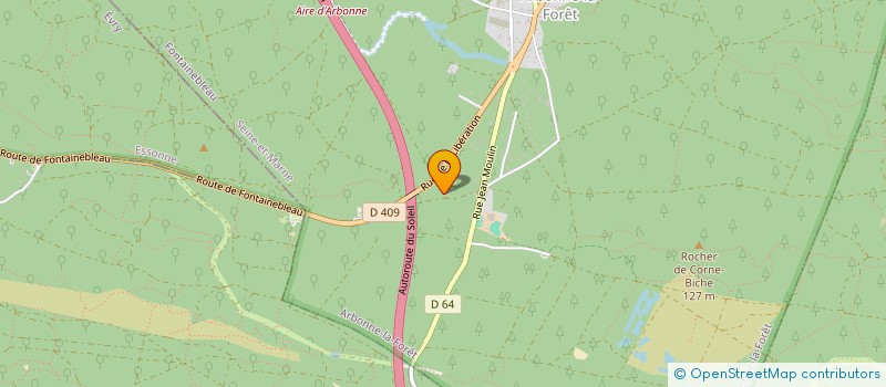 localisation de l'entreprise MONSIEUR FRANCK DEUBRAS  ARBONNE-LA-FORET