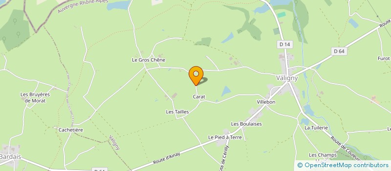 localisation de l'entreprise MONSIEUR FRANCK DEUSS  VALIGNY