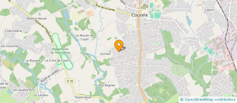 localisation de l'entreprise MONSIEUR FRANCK DEVILLE à COUZEIX